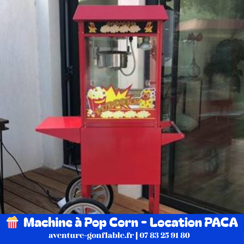 Machine a Pop Corn location evenement PACA – Aventure Gonflable