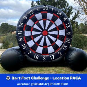 Structure gonflable : Dart Foot Chalenge