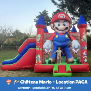Structure gonflable enfant : Mario